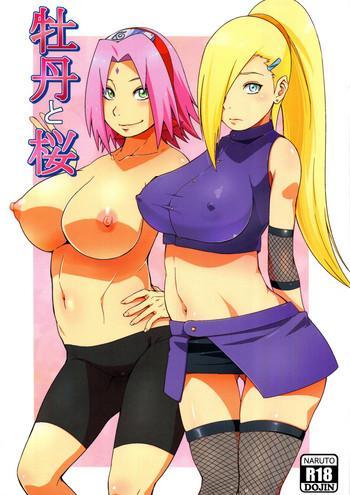Uncensored Botan to Sakura- Naruto hentai Outdoors