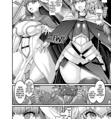 Huge Ass Jeanne to Martha, Goblin no Su e Iku- Fate grand order hentai Riding Cock